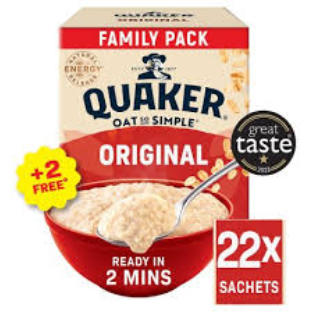 QUAKER OATS SO SIMPLE ORIGINAL FAMILY PACK 540G